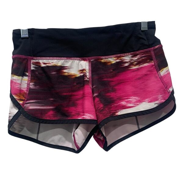 Lululemon Speed Short *4-way Stretch Pigment‎ Wind Berry Rumble Multi sz 2 - Picture 3 of 7